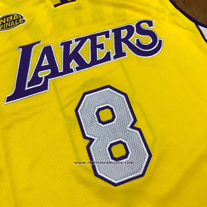 Camiseta Los Angeles Lakers Kobe Bryant #8 Icon 1999-00 Finals Bound Amarillo